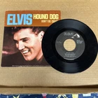 45 rpm Vintage 7” Vinyl Single Record Jukebox Elvis Presley Hound Dog Be Cruel