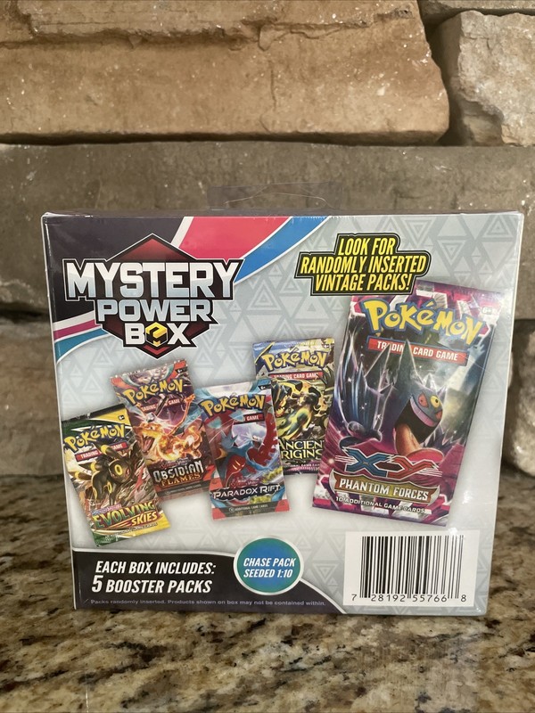 Pokémon Mystery Power Box 5 Booster Packs Sealed New Rare Evolving Skies 1:10 🔥