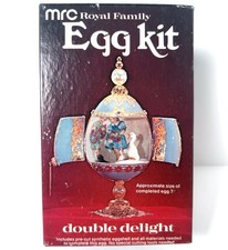 MRC Royal Family Egg Kit Double Delight Vintage Craft Box 2 BONUS EGGS 1970s
