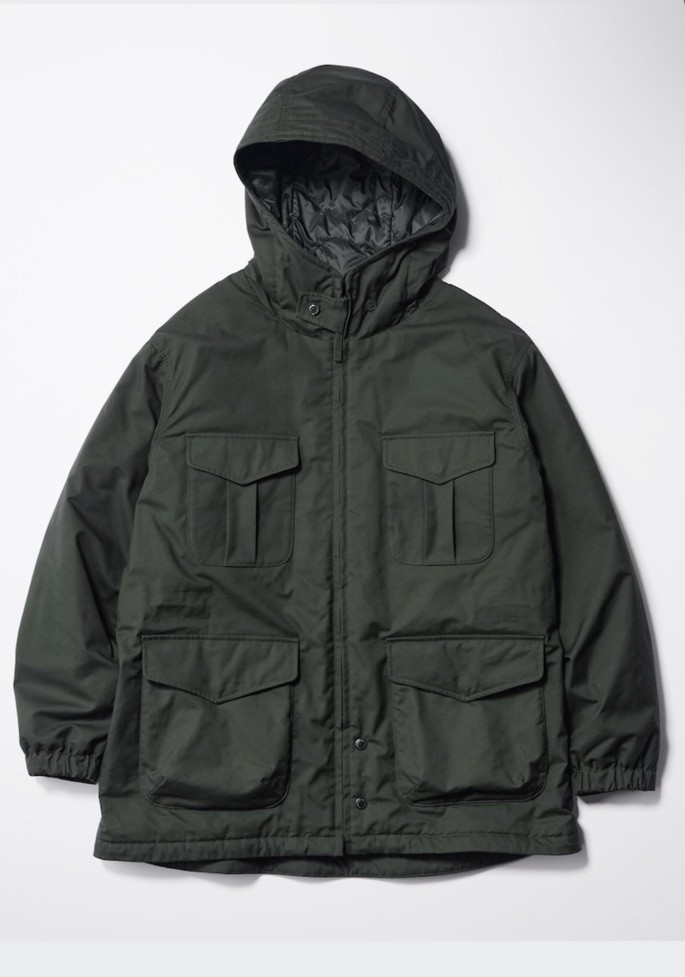 Engineered Garments x Uniqlo NY Utility Parka Green Heattech