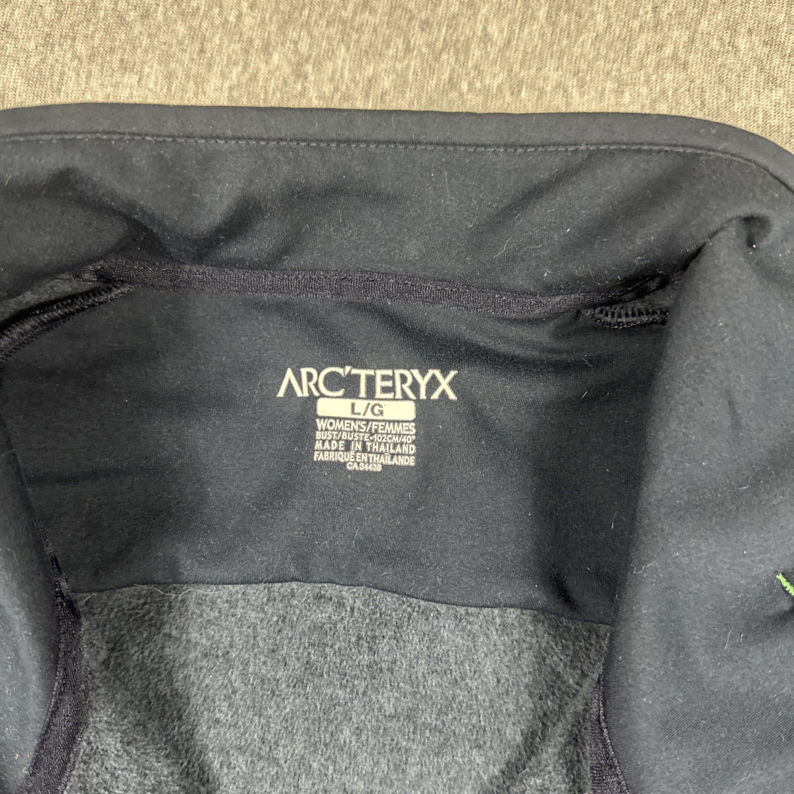 ARC'TERYX Arc’teryx Giacca Donna Cardigan Calibro Grande Pile Full Zip Terry Blu Escursionismo