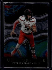 2022 Panini Select Draft Picks Unstoppable #US-PM Patrick Mahomes II Texas Tech