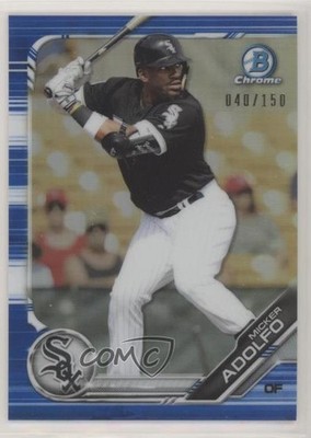 2019 Bowman Chrome Prospects Blue Refractor 40/150 Micker Adolfo #BCP-164 p7m