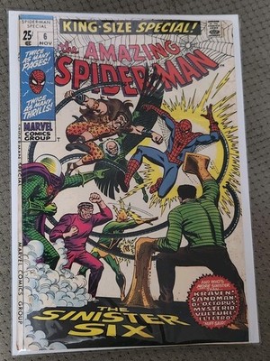   Vintage 1969 The Amazing Spider-Man Annual #6 Marvel Comics The Sinister Six