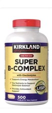 Kirkland Signature Super B-Complex with Electrolytes 500 Tablets Energy Support