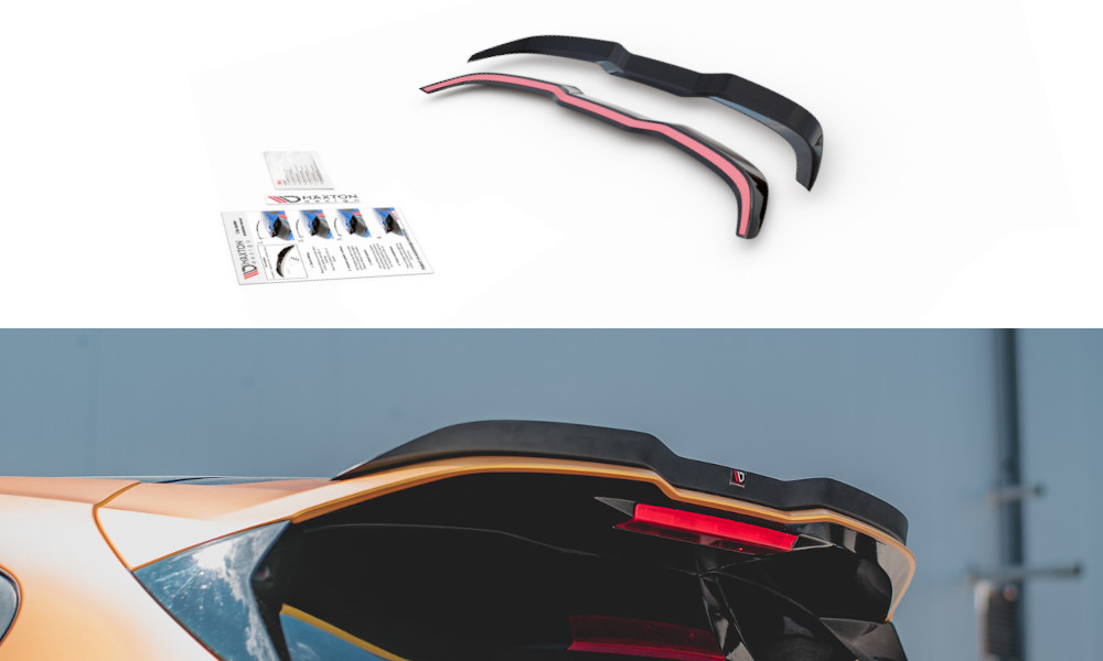 Spoiler Cap V.1 Ford Focus ST Mk4 extension de becquet en noir brillant