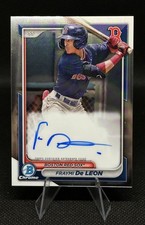 2024 Bowman Chrome Prospect Auto Fraymi De Leon #CPA-FD Autograph Red Sox
