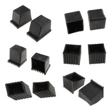 2 Pieces Square End Cap Tube Sleeve Fitness Equipment High Strength Square End
