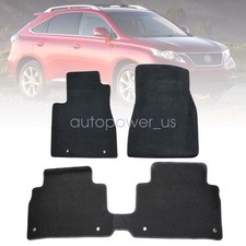 Fits 2004-2009 Lexus Rx330 Rx350 Rx400h Replacement Floor Mats Carpet Velour Blk