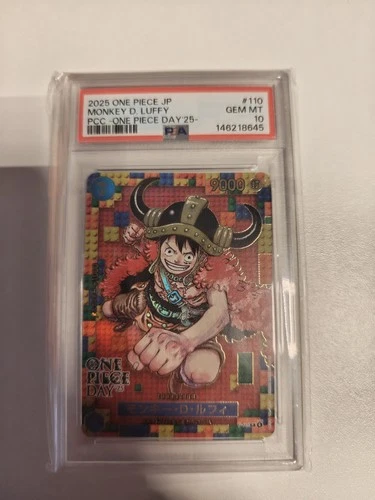 PSA 10 Luffy P-110 Premium Card Collection ONE PIECE DAY 25 Japanese 2025