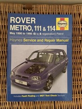 Rover Metro 111 / 114 Haynes Manual