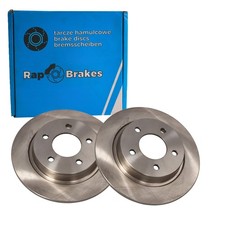 2x RAP BRAKES BREMSSCHEIBEN 280mm VOLL HINTEN passend für MAZDA 3 5 | R-D0420