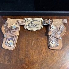 Rare Vintage Davy Crockett Toy Belt And Holsters