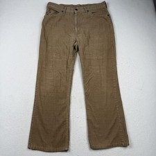 Vintage Levi's 517 Corduroy Pants Mens 35x27 Tan Boot Cut Made in USA 70s