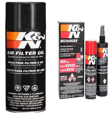 K&N 99-0516, Air Filter Oil, 99-5000 Aerosol Oil Recharger Service Kit