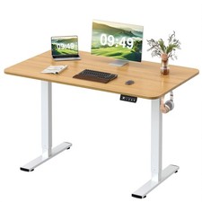 Electric Height Adjustable Standing Desk Large 48 x 24 Inches Sit Stand up Desk