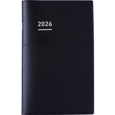 Kokuyo Jibun Techo Biz 2026 A5 Slim Weekly Vertical Planner Black Japan