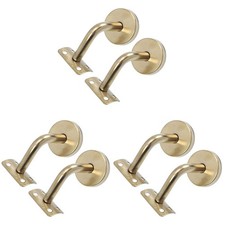 6 pcs  Handrail Wall Mounted Brackets Support Practical Handrail Holder Bracket