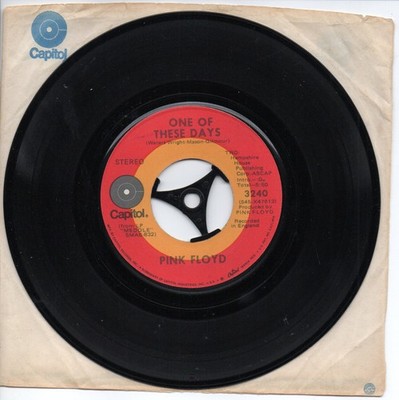 Pink Floyd   One Of These Days / Fearless -Vinyl - Single 7'' sehr seltene Platte