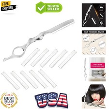 11 Pieces Hair Styling and Thinning Comb Set - Texturizing Cutting Comb with ...