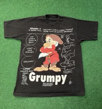 Vintage 90s Snow White 7 Dwarves Grumpy Dwarf XL Disney T Shirt