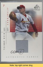 2001 SP Game Used Edition Authentic Fabric Rick Ankiel #RA READ 9ca