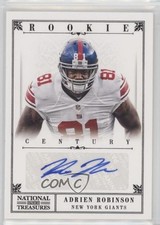 2012 National Treasures Century Black Signatures 23/25 Adrien Robinson Auto 00ws