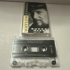 Waylon Jennings Super Hits Cassette 1996 Outlaw Country BMG Good Hearted Woman