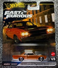 1970 Custom Plymouth Roadrunner Fast Furious Hot Wheels Car Culture Premium 1970 Custom Plymouth Roadrunner Fast Furious Hot Wheels Car Culture Premium