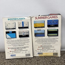 Atari 2600 Summer Games And Winter Games Lot CIB TESTED
