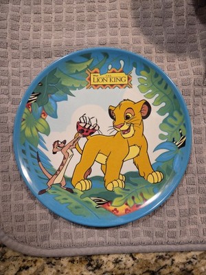 Disney The Lion King Simba & Timon Kids Plastic Plate Multicolor Cartoon Design