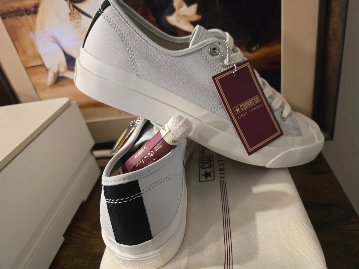 Converse First String Jack Purcell "White" Herren Gr. 12 US A24016C Schuhe NEU