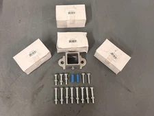 LOT OF 4 Global Industrial Floor Socket Mounting Brackets w/ Hardware # 603CP136