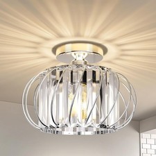 Modern Ceiling Light Chrome LED Crystal Chandelier – 28CM