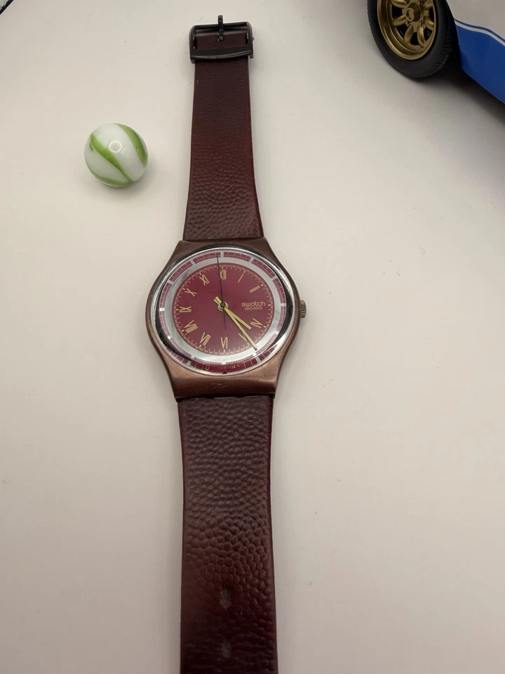 NUEVO Reloj Swatch BOOKEY'S BET GX118 con Estuche Vintage 1991 Caballeros NUEVO BATERÍA NUEVA Foto 2 de 4