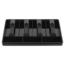 Cash Register Drawer Insert Removable 4 Bill 3 Coin 13" Money Tray Organizer