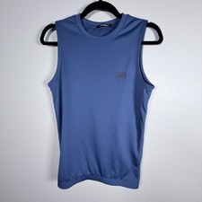 Venum Mens Dry Tech Sleeveless Training Tank Top Blue MMA Gym Shirt Medium