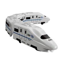 Modello di ferrovia ad alta con ruote universali, vagone espresso