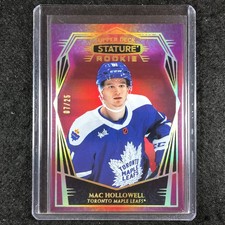 2022-23 Stature Hockey MAC HOLLOWELL Rookie Base Red Design Variant 7/25 #158