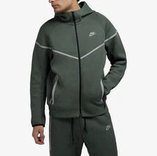 Nike Tech Fleece Windrunner Jacket Green Reflective Silver (FZ0754-338) Mens 3XL