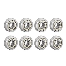8pcs 604ZZ Deep Groove Ball Bearings Double Shield 4mmx12mmx4mm Steel Z1