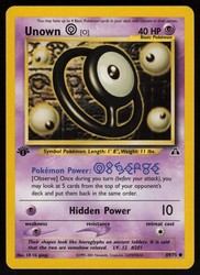 Unown O 69/75 Neo Discovery 1st Edition Common