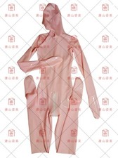 SKIN full cover latex catsut fingerless latex catsuit only open nose hole 0.4mm