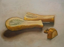 OOAK Oil Painting "Cut Squash" 9''x12'' by Bryce Knott Please READ DESC.