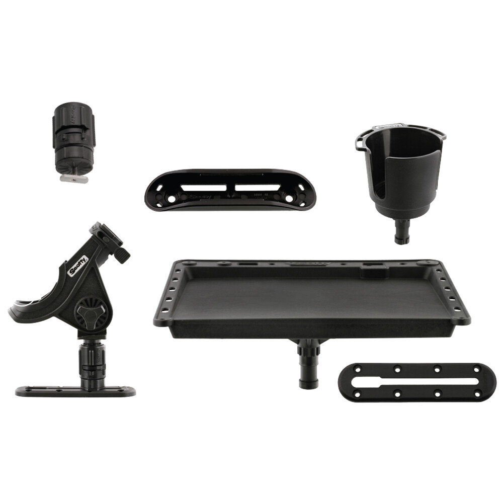 Scotty Kayak Fishing Starter Pack Gear Head Track Rod Holder - 0111