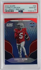 2022 SCORE GARRETT WILSON NFL DRAFT - RED ZONE #D8 GEM MT PSA 10 POP 1 (16/20)
