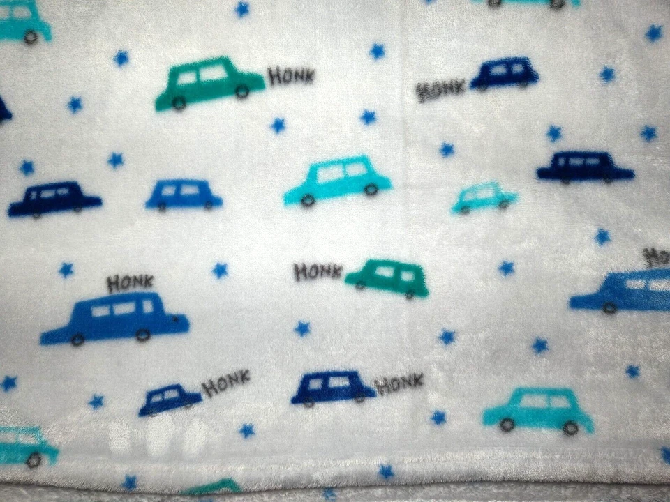 Allura Joyería Blanco Coches Honk Bebé Manta Estrellas Terciopelo Azul Verde Niño RN 36753 Foto 4 de 4