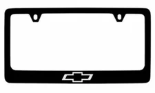 Chevy Logo Black plastic License Plate Frame