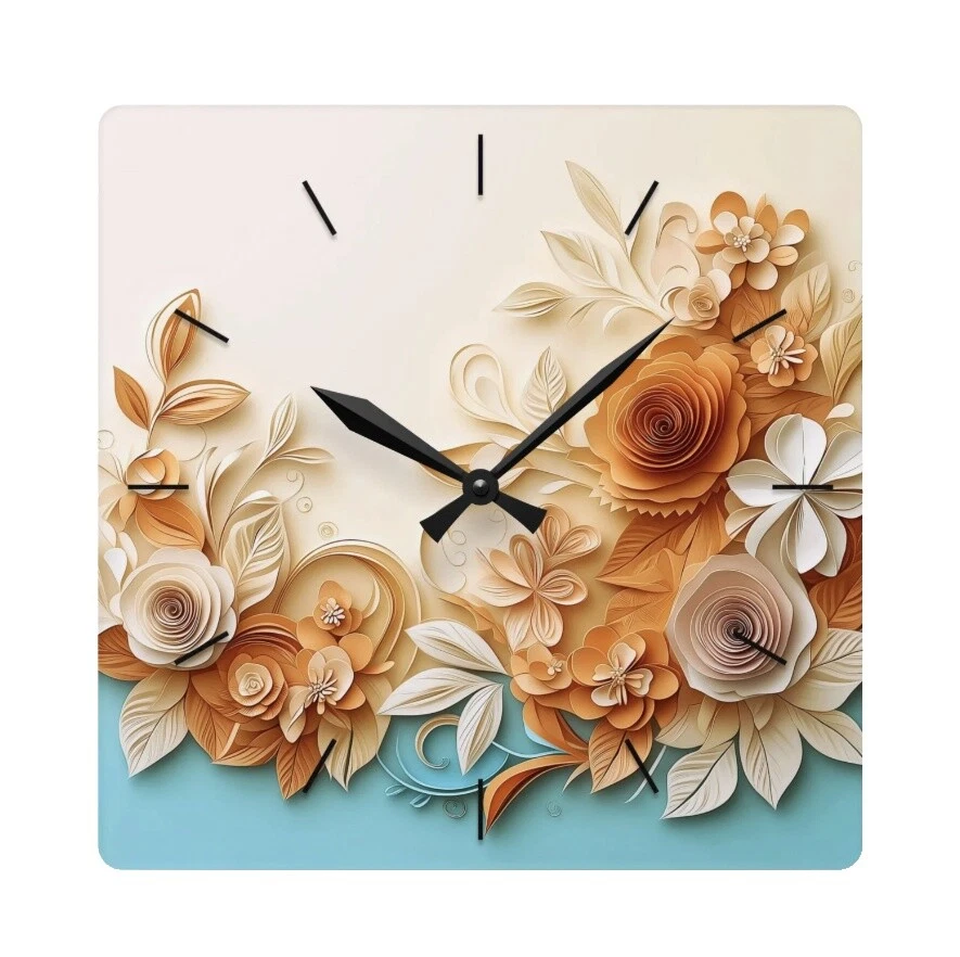 Floral & Garden Contemporary Wall Clocks