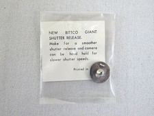 Vintage Bittco Giant Shutter Release Button Chrome Japan Leica Canon Nikon